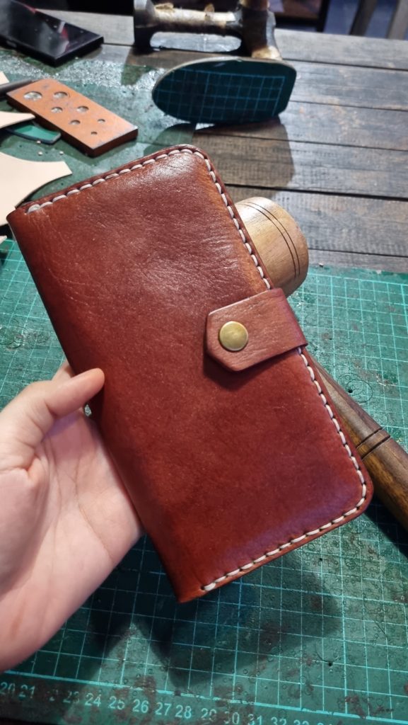 Brown Leather Watch Purse
