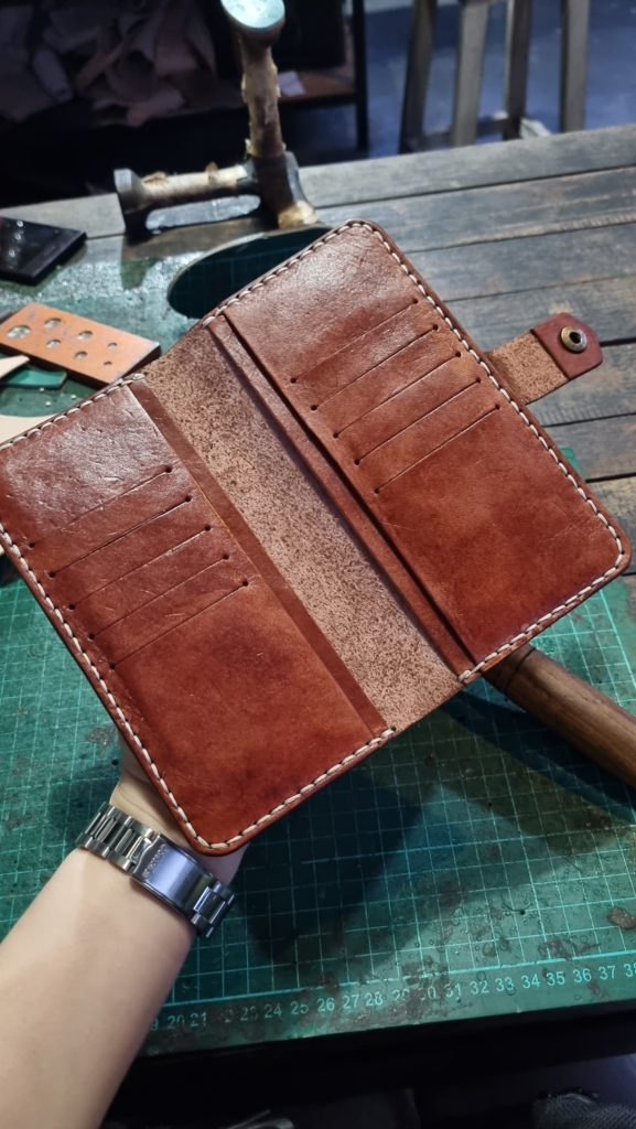 Brown Leather Watch Purse