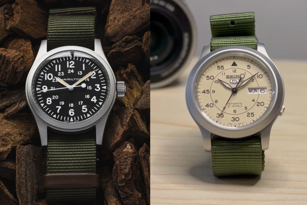 Hamilton Khaki Field vs Seiko SNK