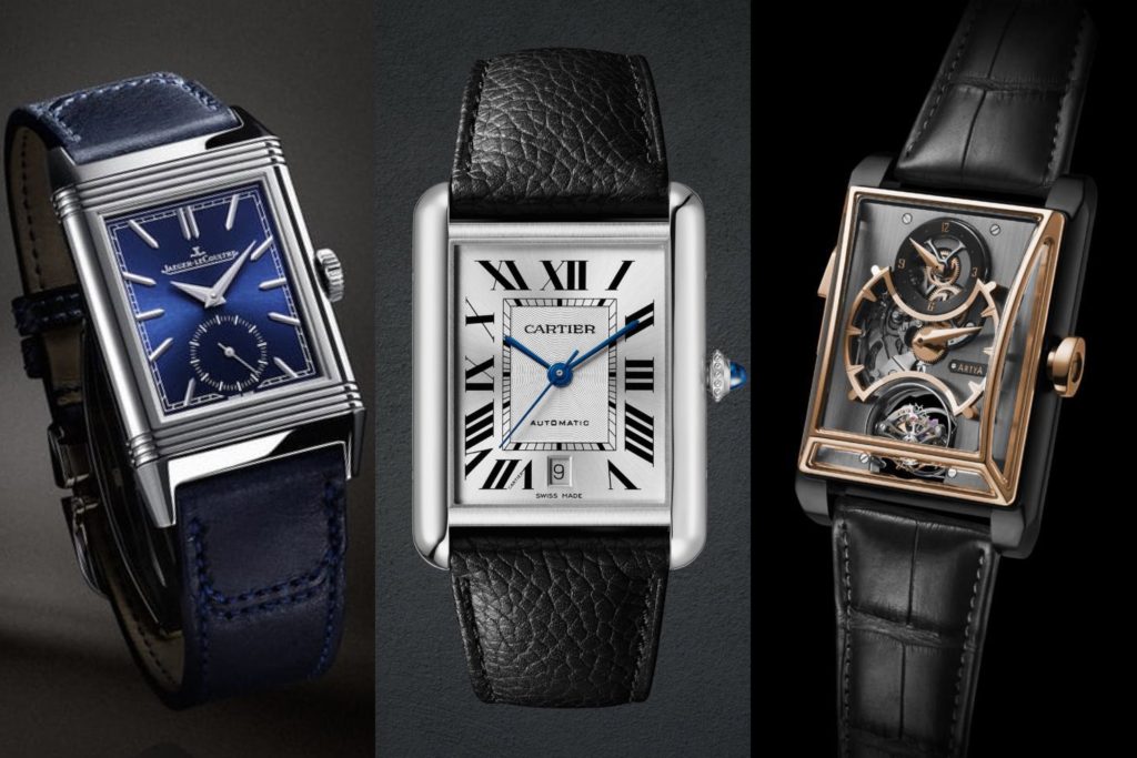 JLC Reverso, Cartier Tank, Rectangular Watches