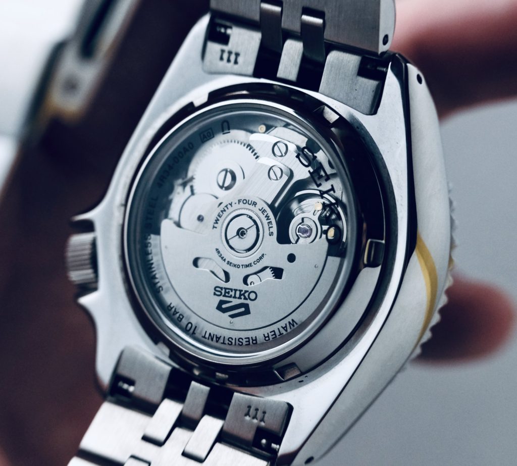 Seiko SSK Transparent Caseback