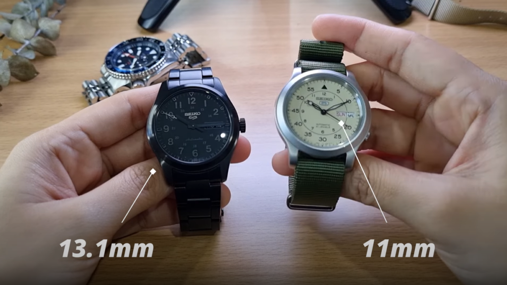 SRPJ09 VS SNK803
New Seiko 5 vs Old Seiko 5
Thickness Comparison